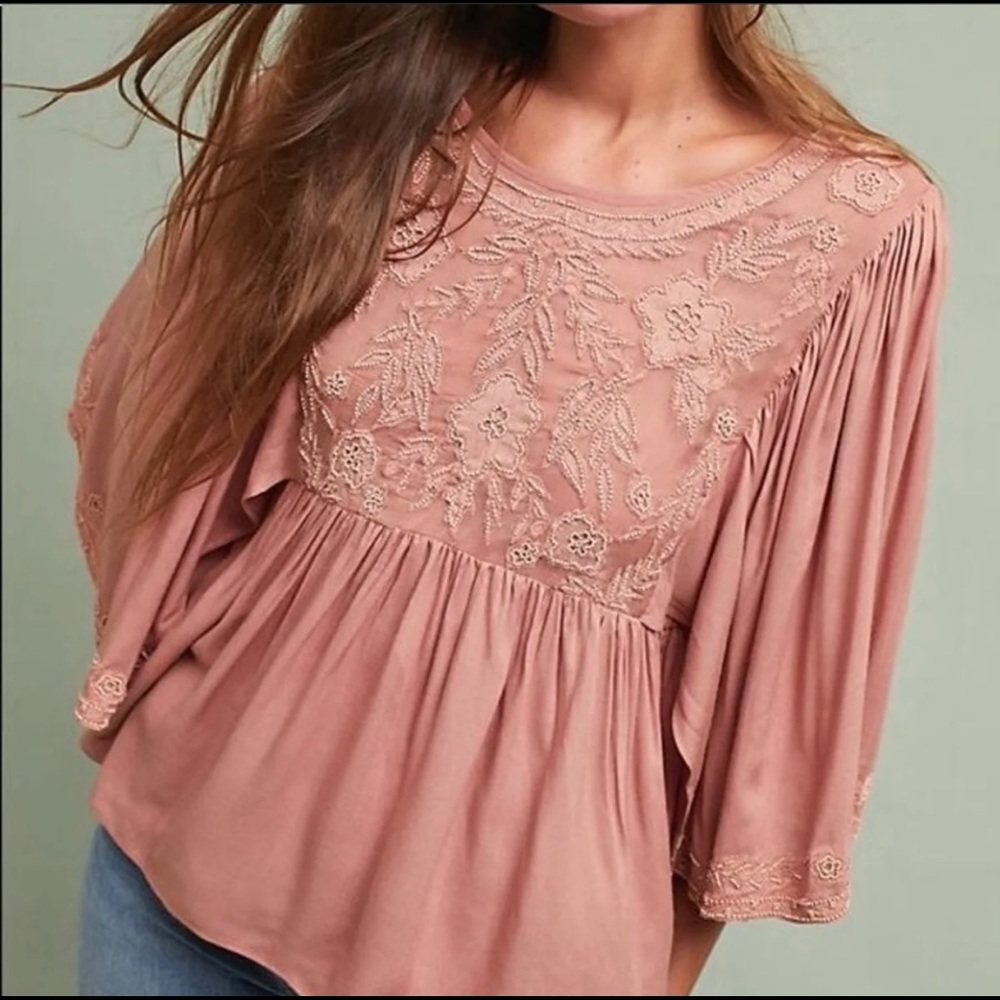 Love Sam (from Anthropologie) beaded flowy top